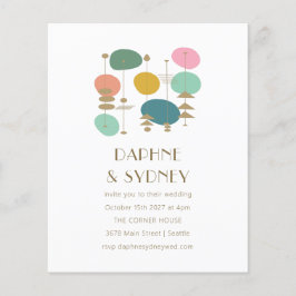 Meio século Retroativo de Orçamento Convite Modern