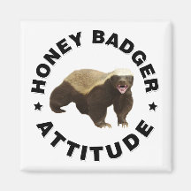 Mel badger tem íman de atitude