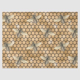 Mel Bee Series Design 9 Papel Tecido