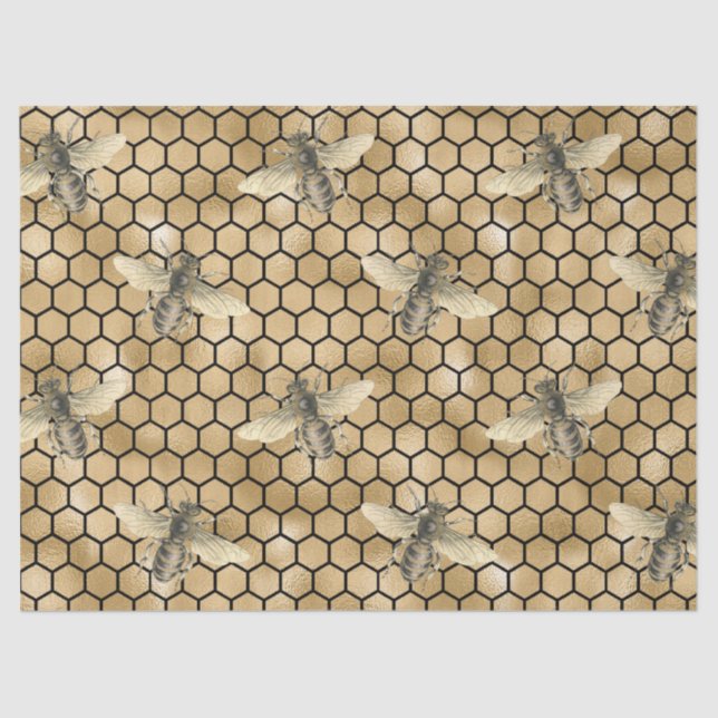 Mel Bee Series Design 9 Papel Tecido (Frente )