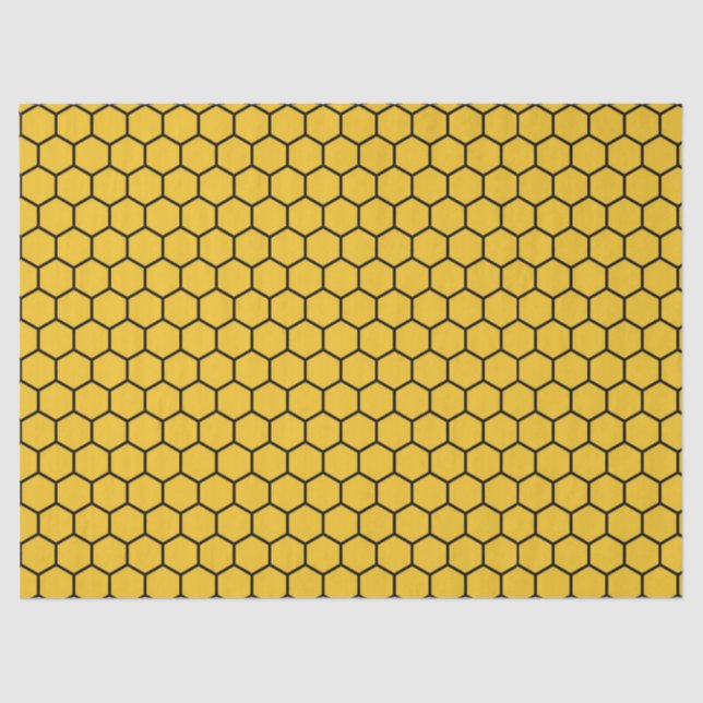 Mel Comb Papel Tecido | Design hexagonal único (Frente )