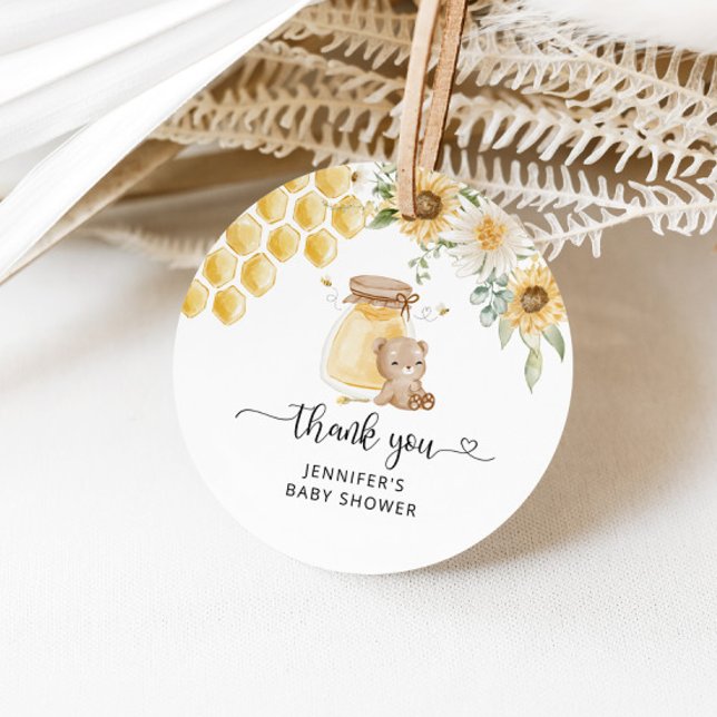 Mel de girassol obrigado sua etiqueta (Criador carregado)