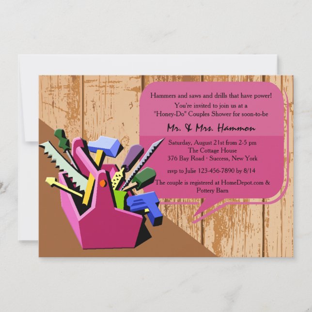 Mel-Faz o convite do chá dos casais (Frente)