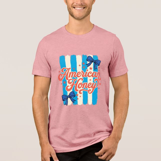 Mel Mel Patriótico Laço Camisa Vintage Design_ (Frente)
