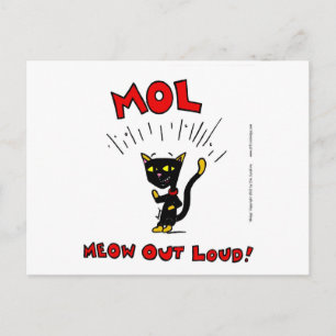 Mel "MOL: Cartão postal MEOOUT LOUD