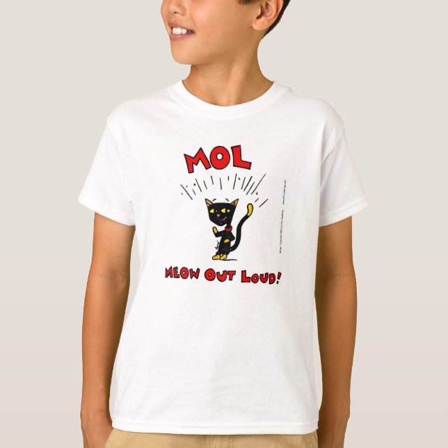 Mel MOL: MEOW OUT LOUD! Camiseta infantil básica (Frente)