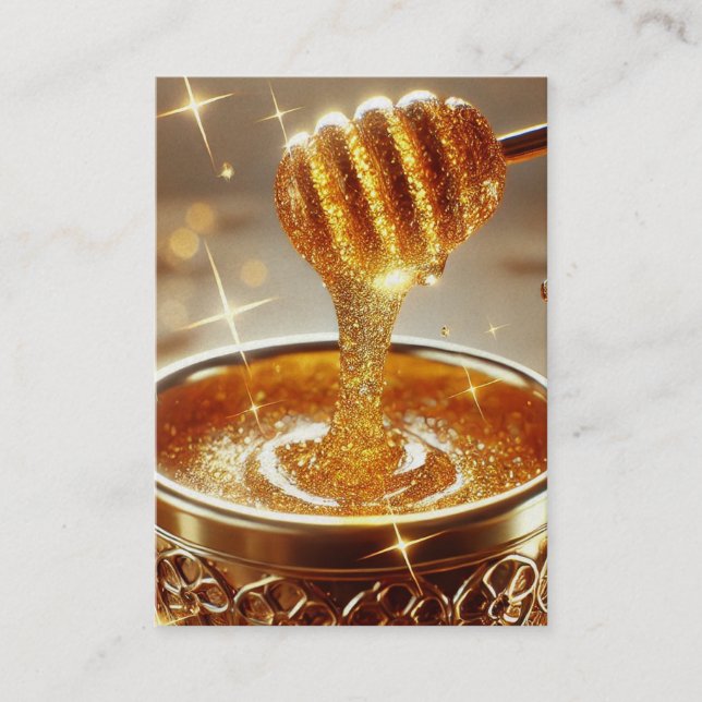 Mel ouro | Caixa De Cartão Psalm 19:9-11 KJV (Frente)