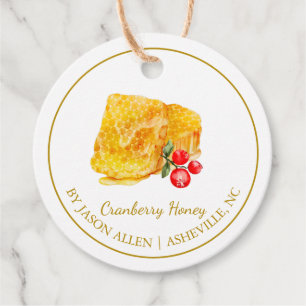 Mel Simples Cranberry Mel Perfundida Etiqueta