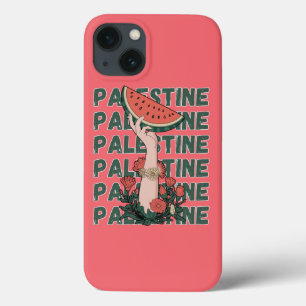 melancia, flores e texto palestino Repetir