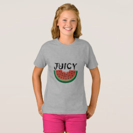 Melancia Juicy - Camisa Básica Para Meninas