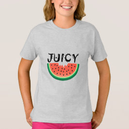 Melancia Juicy - Camisa Básica Para Meninas