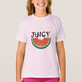 Melancia Juicy - Camisa Básica Para Meninas