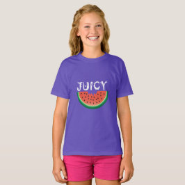 Melancia Juicy - Camisa Básica Para Meninas
