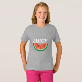 Melancia Juicy - Camisa Básica Para Meninas