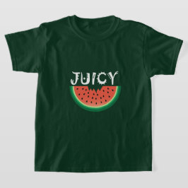Melancia Juicy - Camisa Básica Para Meninas