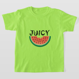 Melancia Juicy - Camisa Básica Para Meninas