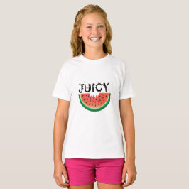Melancia Juicy - Camisa Básica Para Meninas
