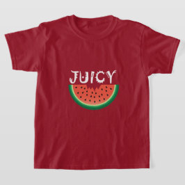 Melancia Juicy - Camisa Básica Para Meninas