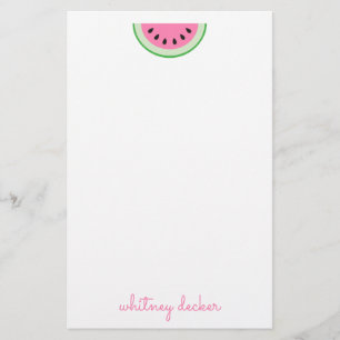 Melancia Rosa Stripes Papel Personalizado