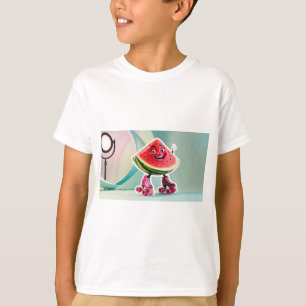 "Melancia sobre rodas: T-Shirt divertida e diverti