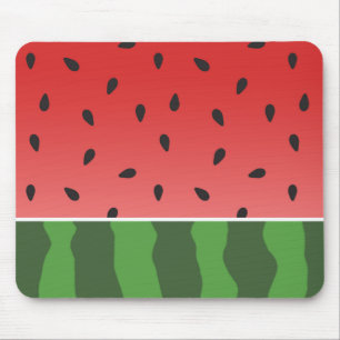 Melancia vermelha e verde Mousepad