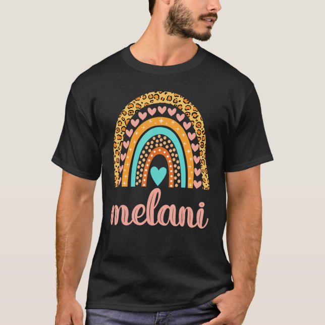 Melani T-Shirt Melani Name Birthday Shirt Gift (Frente)