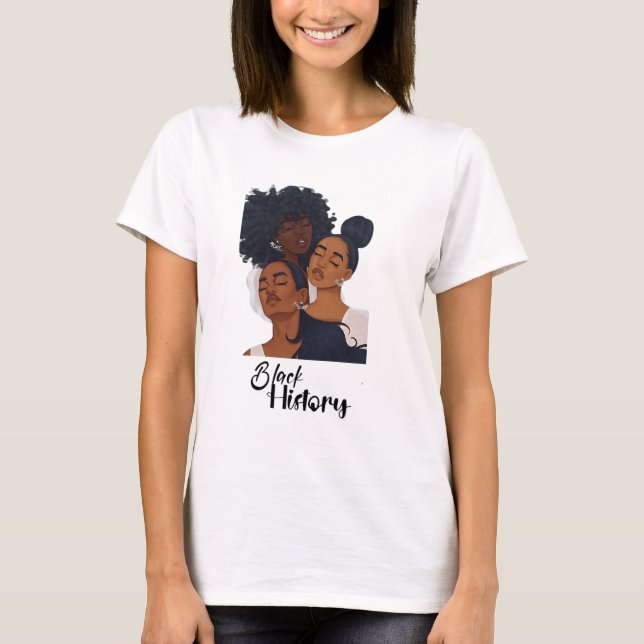 Melanin Fila T-Shirt do mês negro (Frente)
