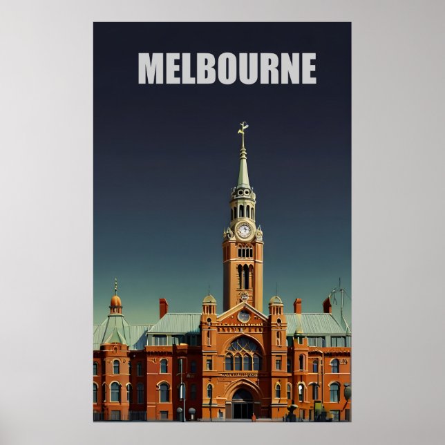 Melbourne poster vintage (Frente)