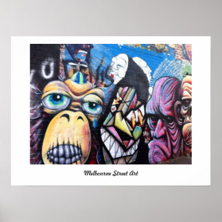 Melbourne Street Art / Grafitti Poster