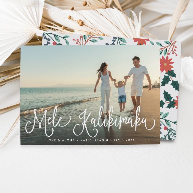 Mele Kalikimaka | Cartão com fotos de Férias do Ha (Criador carregado)