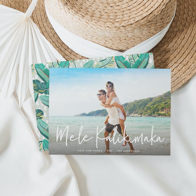 Mele Kalikimaka | Cartão com fotos de Férias do Ha (Criador carregado)