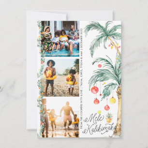 Mele Kalikimaka   Cartão de Colagem de Fotos de Na