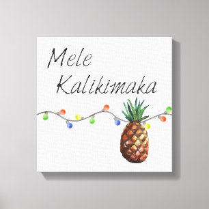 Mele Kalikimaka - Impressão de Tela de Natal