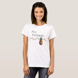 Mele Kalikimaka - o t-shirt das mulheres do Natal