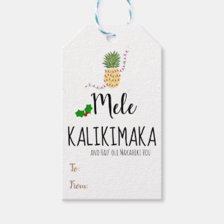 Mele Kalikimaka Pineapple Pineapple - Etiqueta de