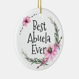Melhor Abuela, Enfeites de natal Fotográfico de Ab