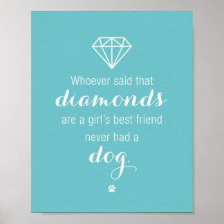 Melhor Amiga de Menina: Impressão de Arte de Cacho