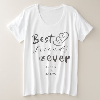 Melhor Amiga para a Camiseta Personalizada de Mulh
