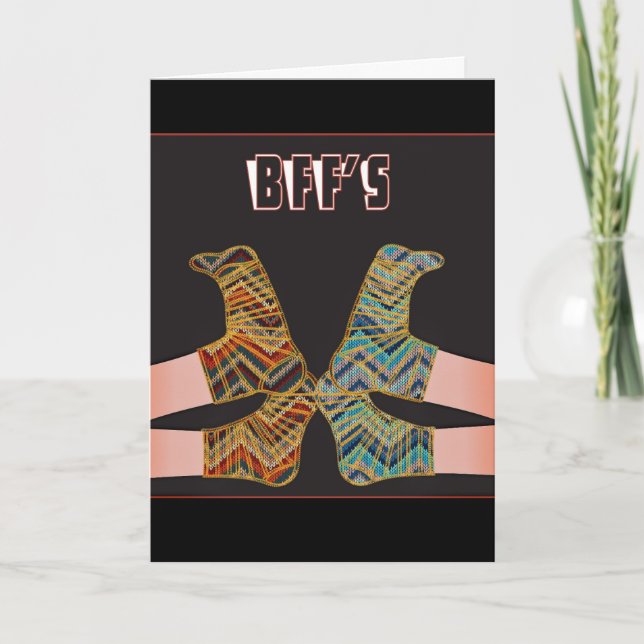 MELHOR AMIGO BFF NAMORADA HELLO CARTÃO (Frente)