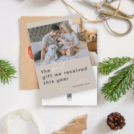 Melhor Anúncio de Nascimento de Feriado de Beige F