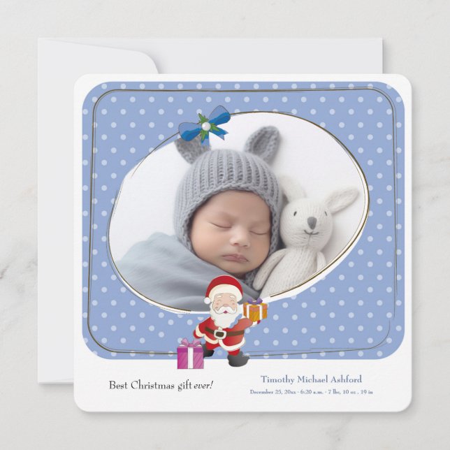 Melhor Anúncio de Nascimento de Foto do Presente d (Frente)