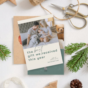 Melhor Anúncio de Natal de Férias Verdes com Foto 