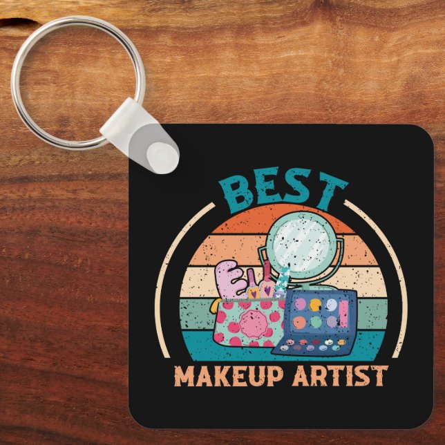 Melhor artista de maquiagem - Chaveiro de estilo r (Frente)