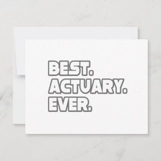 Melhor Atuário Nunca