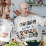 Melhor Avô do Mundo | Foto Collage T-Shirt<br><div class="desc">Netos únicos A camiseta de colagem de fotos de 12 faz o presente perfeito para qualquer avô,  com texto que diz 'WORLDS BEST GRANDMA' e OS NOMES DE GRANDES CRIANÇAS. Os estilos de fonte,  tamanhos e cores de fundo editáveis podem ser alterados clicando no link personalizar depois de personalizar.</div>