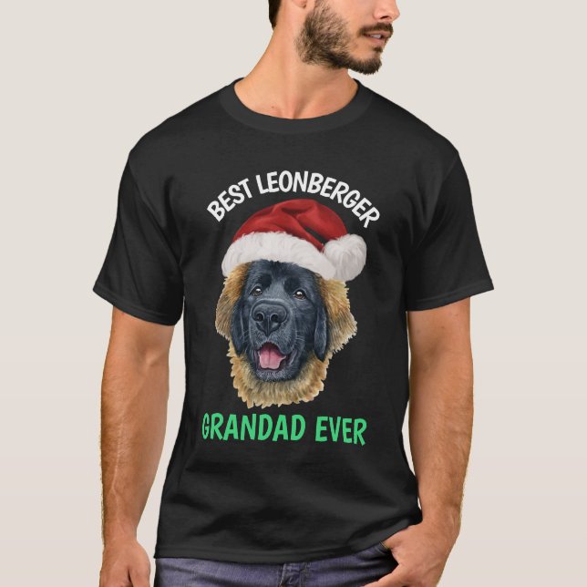 Melhor Avô Leonberger Ever T-Shirt (Frente)