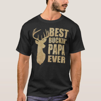 Melhor Buckin Papa Ever Clássico T-Shirt