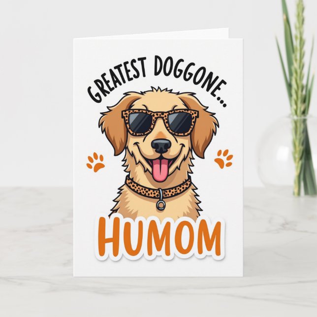 Melhor Cachorro Danado Cartão de Humom (Frente)