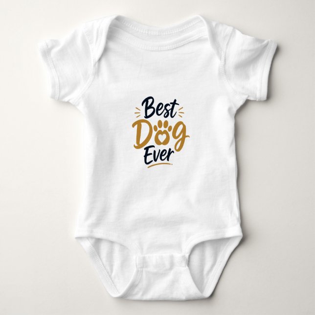 Melhor Cachorro de Todos Camiseta Engraçada para A (Frente)