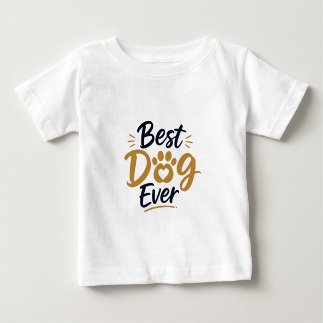 Melhor Cachorro de Todos Camiseta Engraçada para A (Frente)